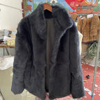 Fancy Rani Real Fur Coat Women Natural Rabbit Winter Jacket Leather And Fur Women's Long Clothing Female Outerwears With 2025 - Matrix Studios