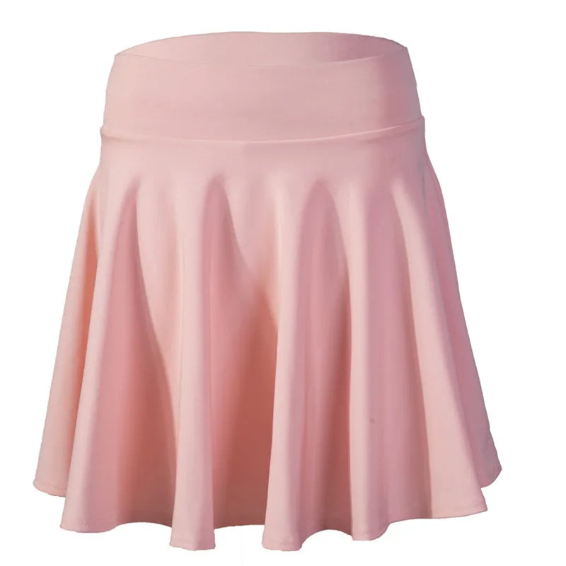 2025 Flared Skirts Women's Basic Shorts Skirt Fashion Versatile Black Casual Mini Skater Medium Pleated Fluffy Skirt Plus Size - Matrix-studios.com