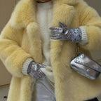Autumn Winter Thick Warm Faux Fur Coat Medium Length Fox Fur Coat Casual High Quality Fluffy Jacket Abrigos De Peluche De Mujer - Matrix Studios