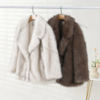 Neo Mint 2024 Winter Ins Hot Fashion Girls Oversized Gradient Fur Coat Women Thick Warm Outerwear Fluffy Faux Fox Fur Jacket - Matrix Studios