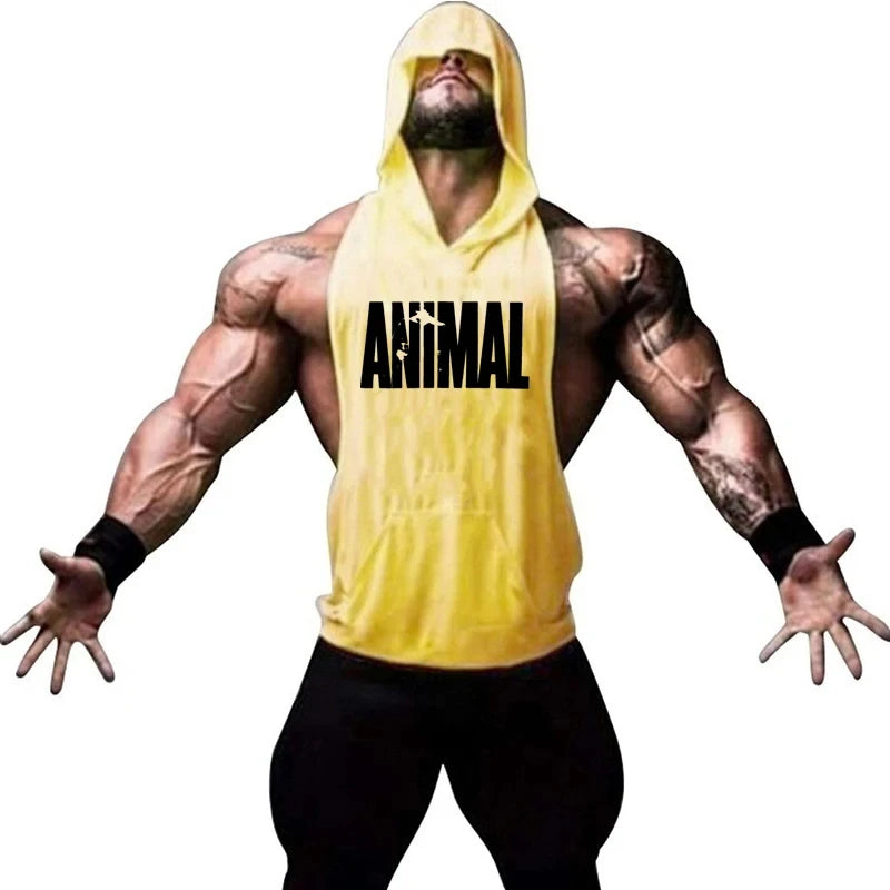 Men's Vest Sleeveless Sweatshirt Gym Top Men Man Sleeveless Shirt Bodybuilding Fitness Clothing T-shirt Singlets Singlet Clothes - Matrix Studios