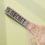 New Women's Sexy Bra and Panty Set Comfortable Push Up Shapewear Adjustable Padded Gathered V Lace Lingerie Set - Matrix-studios.com