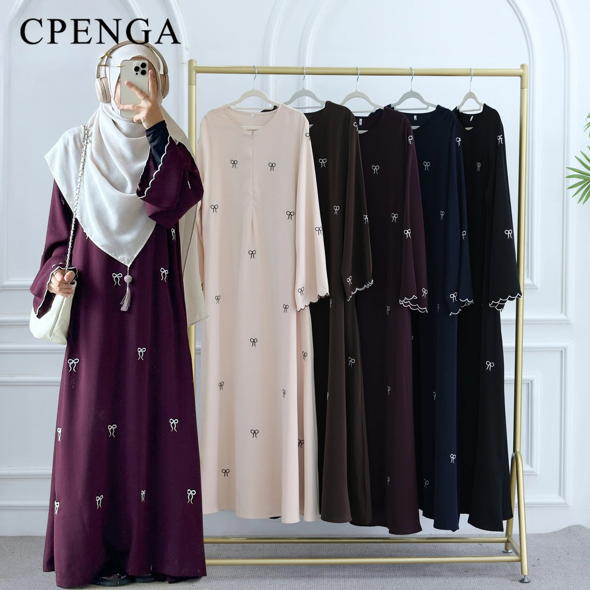 Luxury Dubai Butterfly Embroidery Abaya Muslim Women Modest Dress Islamic Femme Vacation Outfit 2025 Fashion Turkey Kaftan Robe - Matrix-studios.com