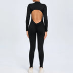 Sports Jumpsuit Woman Gym One Pieces Fitness Overalls Long Jumpsuits Summer Sexy Clothes for Women Long Sleeves Sportswear Blue - Matrix Studios