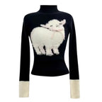 Winter Vingate New 2 Piece Set Women Patchwork Elegant Y2k Knitted Skirt Suit Female Korean Fashion Design Casual Belt Set 2025 - Matrix-studios.com