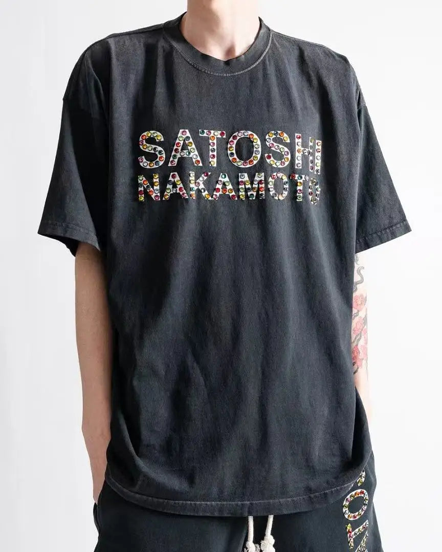 2026ss Satoshi Nakamoto Logo Printed Diamonds Patched Women Men T shirts tees Hiphop Oversized Men Casual Cotton T shirt - Matrix-studios.com
