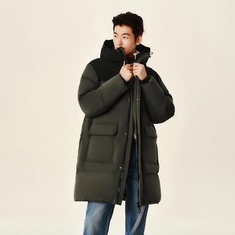 Semir Down Jacket Men 2026 New Waterproof Thick Outerwear Long Length Winter Clothing Couple - Matrix Studios