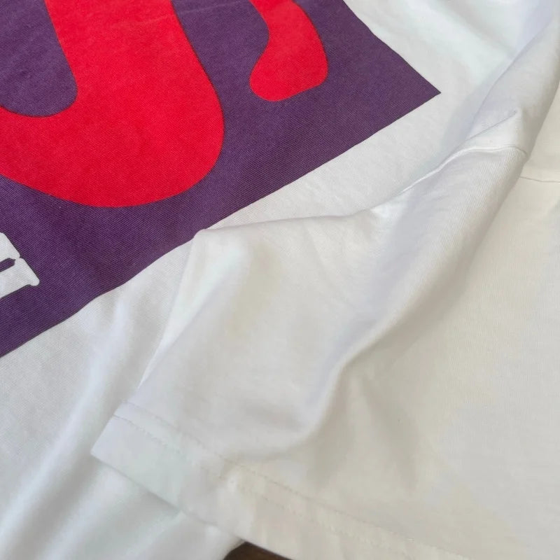 Mens Vintage Block Letter Short Sleeve T-Shirt Satoshi Nakamoto Oversized Dual Side Color Square Graphic Tee - Matrix-studios.com