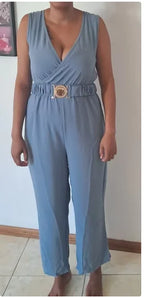 Jumpsuits women 2026 rompers Spring/Summer Deep V-neck sleeveless sexy jumpsuit wide-leg slim fashion jumpsuits women's clothing - Matrix Studios