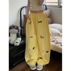 Embroidery Sausage Dog Sweatpants Loose Casual Joggers Wide Leg Couple Streetwear Fun Fashion Comfortable Pants Baggy Sweatpants - Matrix-studios.com
