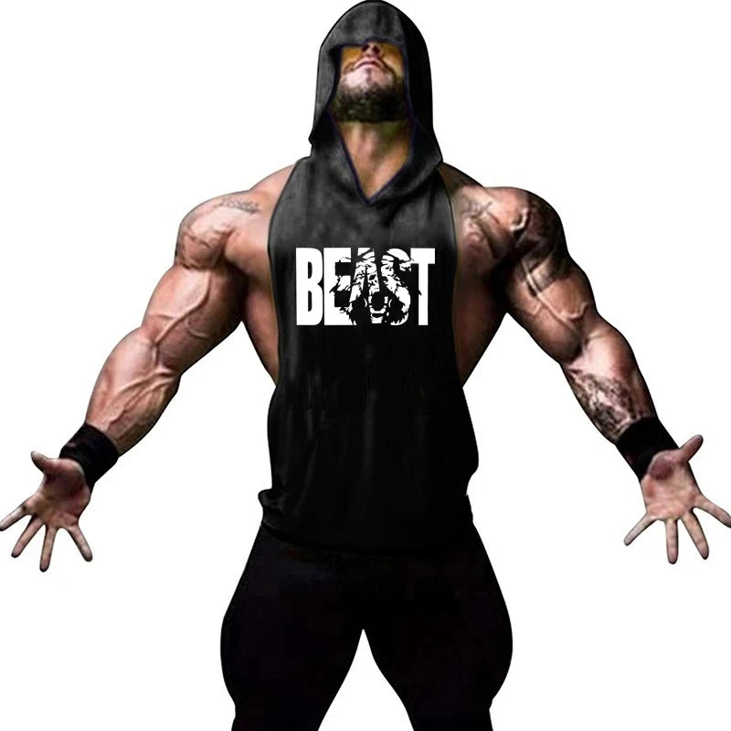 Men's Vest Sleeveless Sweatshirt Gym Top Men Man Sleeveless Shirt Bodybuilding Fitness Clothing T-shirt Singlets Singlet Clothes - Matrix Studios