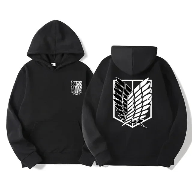 Japan Anime Attack on Titan Men Hoodies Spring Autumn Hip Hop Casual Pullover Top Hoodie Fashion Sweatshirts Jogging Sportswear - Matrix Studios