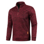 Men's Sweatshirts Half Zipper Pullover Male Long Sleeve Flleece Sweater Standcollar Snowflakes Hoodies Men Clothes - Matrix Studios