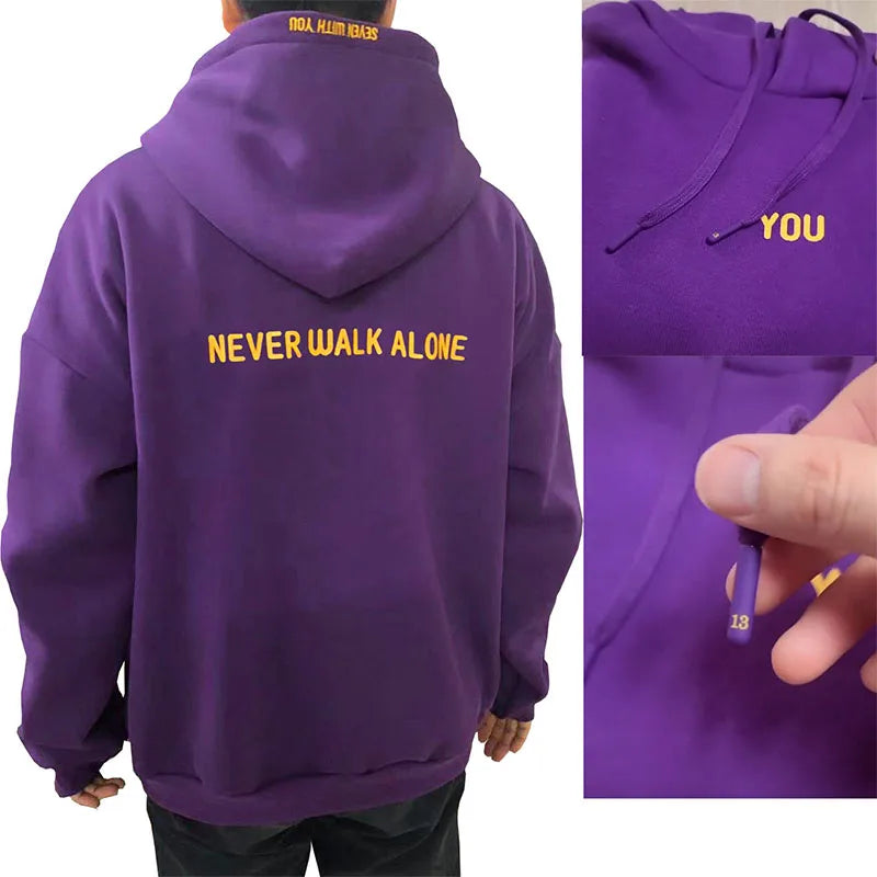 2025 Original  Hoodie Printed Seven With You 13 You Never Walk Alone Digital File Jimin Merch For Fans Card Purple Sweatshirt - Matrix Studios