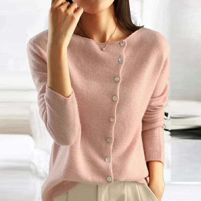 Autumn Winter Sweater Women Elegant Button Design Knitted Cardigans For Women Casual Sweaters - Matrix Studios