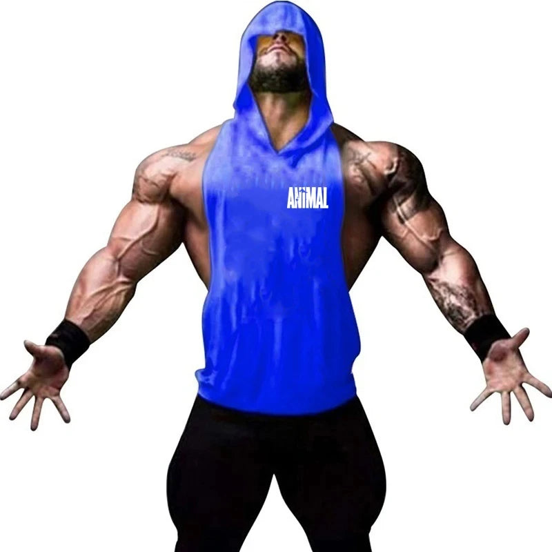 Men's Vest Sleeveless Sweatshirt Gym Top Men Man Sleeveless Shirt Bodybuilding Fitness Clothing T-shirt Singlets Singlet Clothes - Matrix Studios