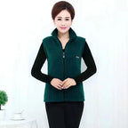 Polar Fleece Coat For Women's Vest Autumn Sleeveless Vests For Women Jacket Fashion Zipper Casual Waistcoat Female - Matrix Studios