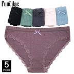 Women's cotton panties Girl Briefs Ms. cotton underwear bikini underwear sexy Ladies Briefs Free shipping 5 Pcs/set - Matrix Studios