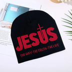 letters knitted hat fall and winter new outdoor travel windproof ear protection multifunctional headset cold cap men and