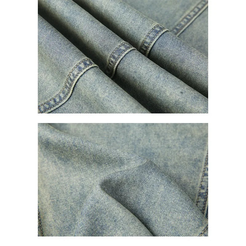 Man Pants Mens Jeans Summer New High Street Fashion Casual Thin Ice Silk Curved Blade Trousers For Men - Matrix Studios