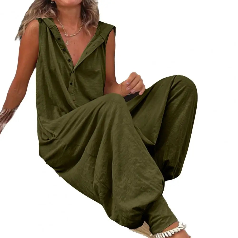 High Quality 2023 Spring Autumn Casual Women's Fashion Cotton Overalls Bohemian Stripe Casual Overalls - Matrix Studios