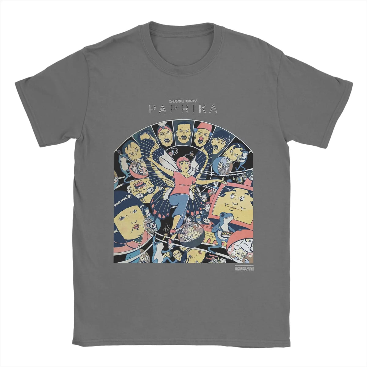 Paprika Satoshi Kon Anime Film Montage T Shirts Men's  100% Cotton T-Shirts Crew Neck  Tees Short Sleeve Clothing 4XL 5XL - Matrix-studios.com