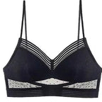 U-Shaped Backless Beautiful and sexy Bra Plus Size Lace Bra, Women's Invisible No Steel Ring Fashion Triangle Cup Bra - Matrix Studios