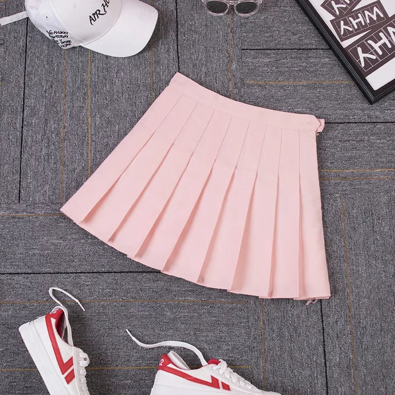Harajuku 0Women Pleat Skirt 0Preppy Style Plaid 0Mini Cute Japanese School Uniforms Ladies Jupe Kawaii - Matrix-studios.com