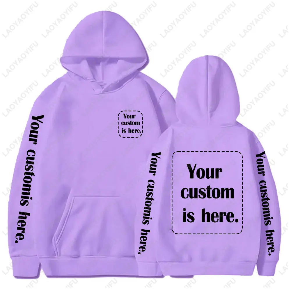 2026 Student Casual Custom Printed Text DIY Hoodie Customized Personalized Hoody Custom Hoodies Text Sweatshirt Clothes - Matrix Studios