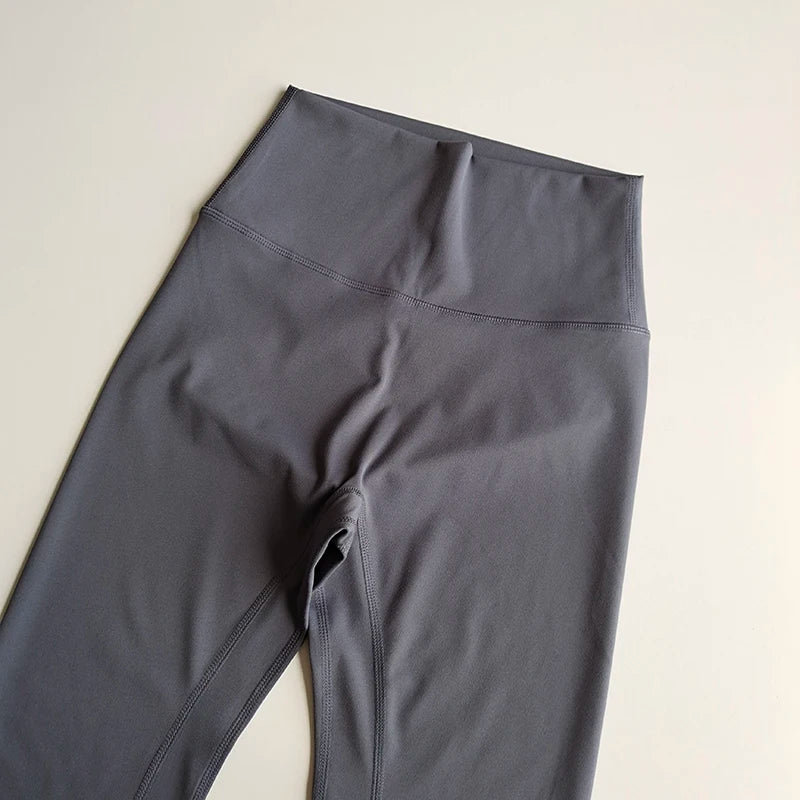 Fitness Pants Elastic Tight Fitting Seamless Naked Yoga High Waist Hip Lifting Quick Dry Running Sports Leggings Outdoor Wear - Matrix-studios.com