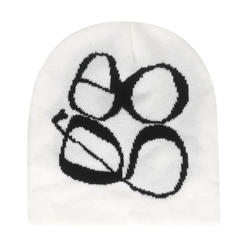 Y2K Letter Knitted Winter Autumn Beanie Cap Men Women Kanye Beanies Gorras Hombre Top Warm Skiing Hat Ear Hats Hip Hop Skullcap - Matrix-studios.com