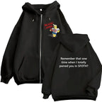 Funny Blame John Meme Zipper Hoodie Shedletsky Forsaken Fashion Autumn/Winter Sweatshirt Men Women Casual Oversized Coats Hoody - Matrix Studios