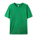 Loose Cotton Solid Tshirts Men Woman Short Sleeve Fashion Brand Trend Couple Clothing Tees Customized Candy Color Summer Tops - Matrix Studios