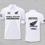 HONDA Men's and Women's POLO Shirts Locomotive Factory Team Racing Suits Motorcycle T-shirts Gold Wings Cycling Short Sleeves - Matrix-studios.com