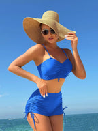 Sexy Swimwear Women Strapped Push Up Tankini Set Brazilian Lady Swimsuit High Waist Bikini Set Beach Wear Bathing Suit - Matrix-studios.com