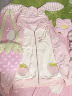 Japanese Kawaii Rabbit Ears Hoodies Tops Women Design Loose Dot Lace Patchwork Cute Coat Harajuku Chic Sweet Lovely Sweatshirts - Matrix Studios