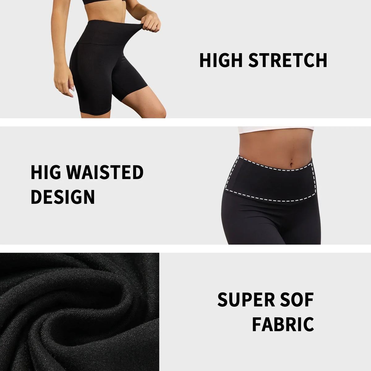 Women's High Waisted Biker Shorts Super Soft Tummy Control No See Through Workout Yoga Running Athletic Push Up Gym Fitness - Matrix Studios