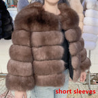 QUEENTINA Real Fox Fur Coat Winter Women'S New Fashion Furry 2025 Leather And Skin White Clothing Natural New In Coats & Jackets - Matrix Studios