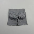 HISTELLO Gym Shorts 4.5" Women Fitness Sports Biker Shorts Low Waist Running Pants Workout Scrunch Butt Yoga Seamless Leggings - Matrix-studios.com