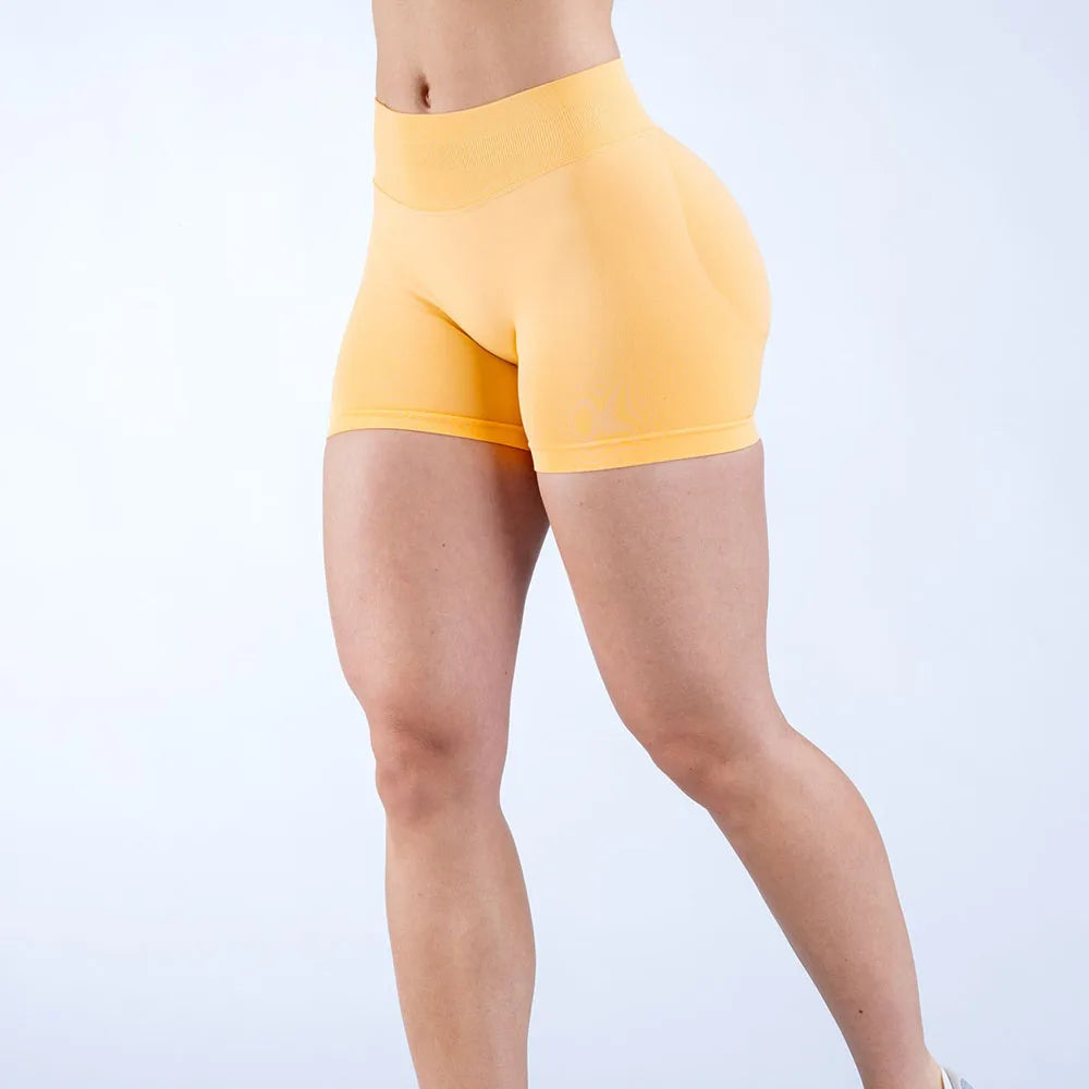 DYF Impact Seamless Sports Shorts Women Booty Yoga Shorts Quick Drying Fitness Tights Solid Workout Scrunch Customizable Lable - Matrix Studios