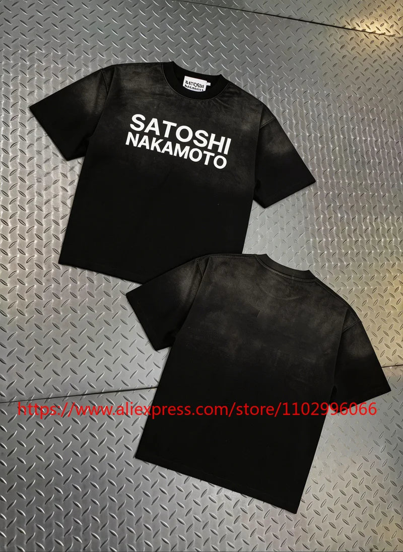 New Satoshi Nakamoto Y2K T Shirt Men Streetwear Casual Vintage Short Sleeve All-match New Top Tees Fast Delivery - Matrix-studios.com