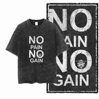 YG BODY BUILDING Printed Cotton Acid Washed Graphic Unisex T Shirt Cool CROSSFIT Streetwear Men Tshirts Big Size Tee for Men - Matrix Studios