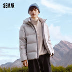 Semir Down Jacket Men New Winter Waterproof Outerwear Textured Hooded Top Versatile - Matrix Studios