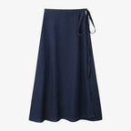 AS AW25 denim one pieces  wrap skirts adjustable waist woman clothing - Matrix-studios.com