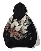 High Quality Embroidery Man Women Hoodies Harajuku 100% Cotton Hooded Sweatshirts Autumn Long Sleeve Black Pullover Loose Tops - Matrix Studios
