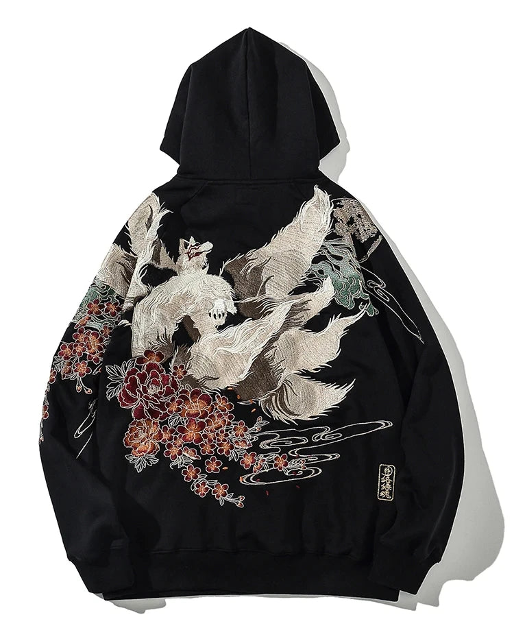 High Quality Embroidery Man Women Hoodies Harajuku 100% Cotton Hooded Sweatshirts Autumn Long Sleeve Black Pullover Loose Tops - Matrix Studios