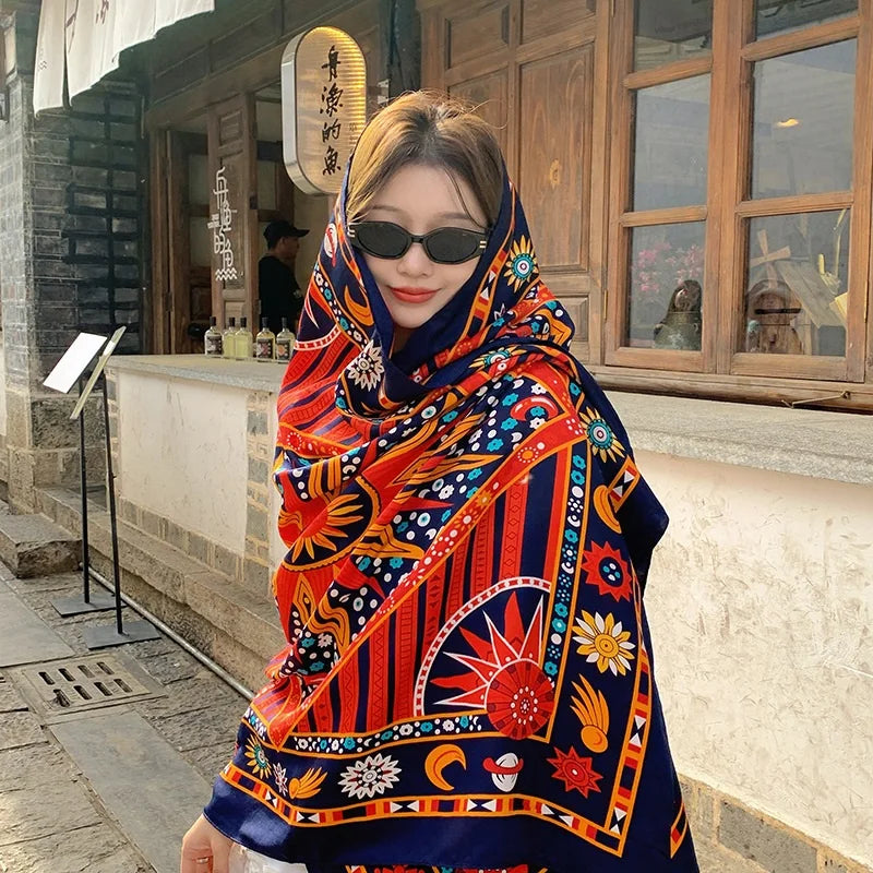28 Styles 90x180cm Travel Beach Sunscreen Scarve Bikini Large Shawl Sarong Wrap Scarf Women Brazilian Swimsuit Bathing Cover-ups - Matrix Studios