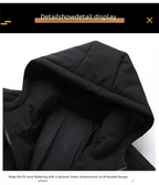 Fashion Winter Men's Padded Hooded Parkas Warm Clothes Trendy Down Cotton Puffer Jacket Loose Coats Thickened Warm Bread Jackets - Matrix Studios