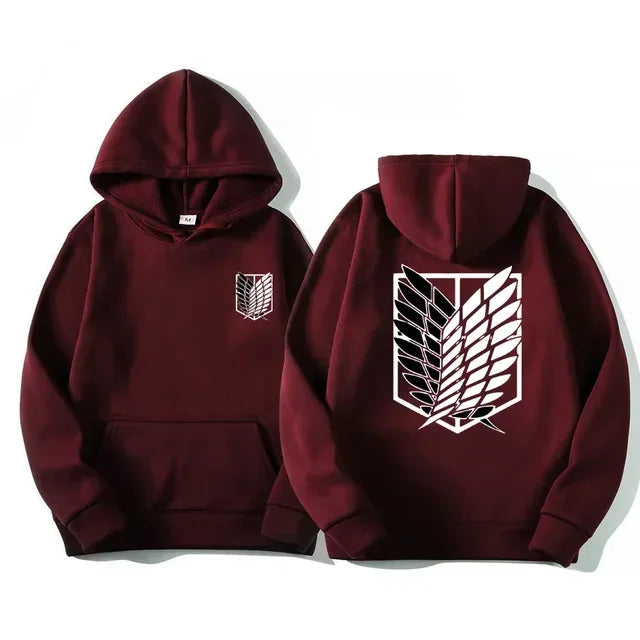 Japan Anime Attack on Titan Men Hoodies Spring Autumn Hip Hop Casual Pullover Top Hoodie Fashion Sweatshirts Jogging Sportswear - Matrix Studios