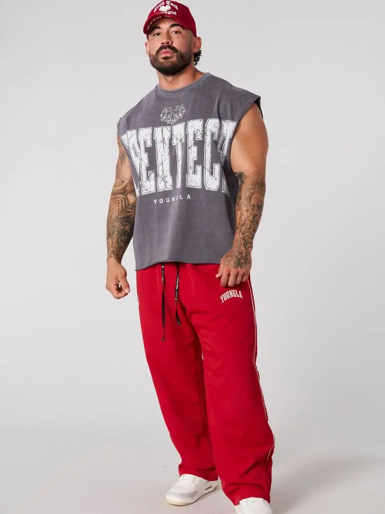 Chaozhou brand hot sales high street American retro washable old vest boys summer ins Chaozhou brand sports pure cotton sleevele - Matrix Studios